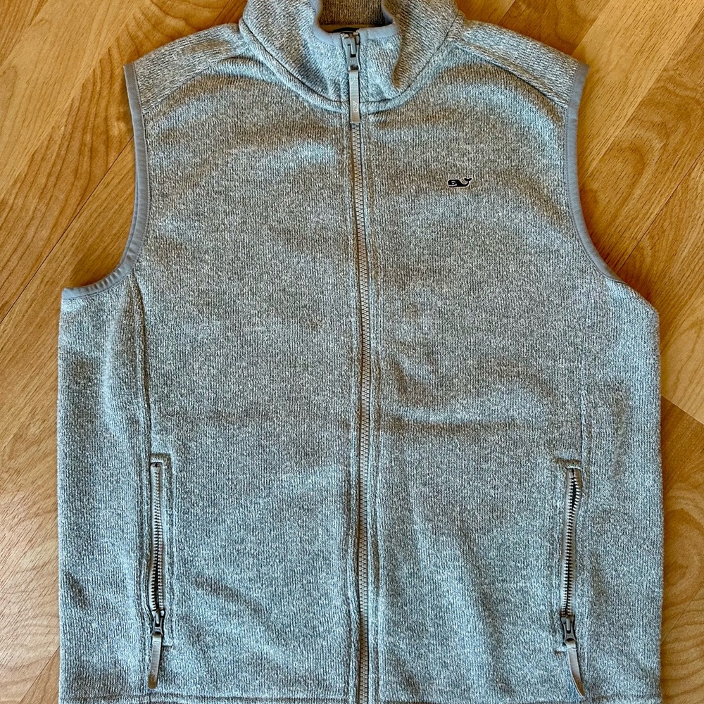 Men's Gray Fleece Vest